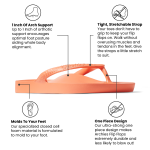 Arch Support Flip Flops - Classic - Peach